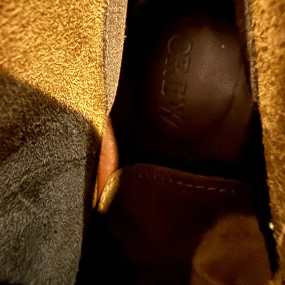 J Crew‎ Women's Size 8 Macalister Made In Italy Taupe Suede Wedge Ankle Booties